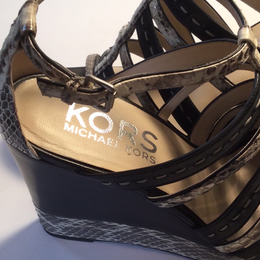 Kors Michael Kors Python Strappy Platforms - image 8